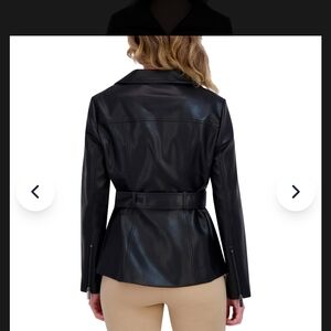 Kenneth Cole Women's Black Leather Jacket